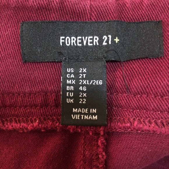 FOREVER 21 burgundy mini skirt - Picture 4 of 6